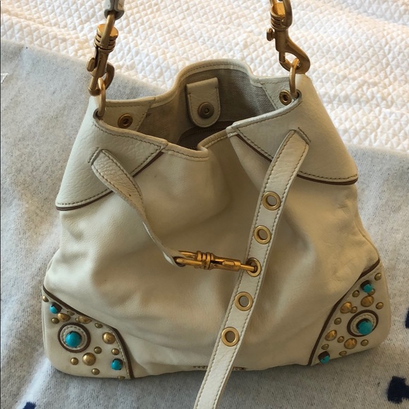 Miu Miu white leather shoulder bag - Picture 4 of 8